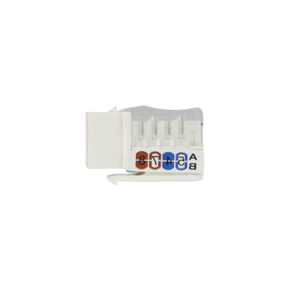 Custom 90 Degree RJ45 Keystone Jack - Cat5e/6 UTP Connector for Structured Cabling Systems
