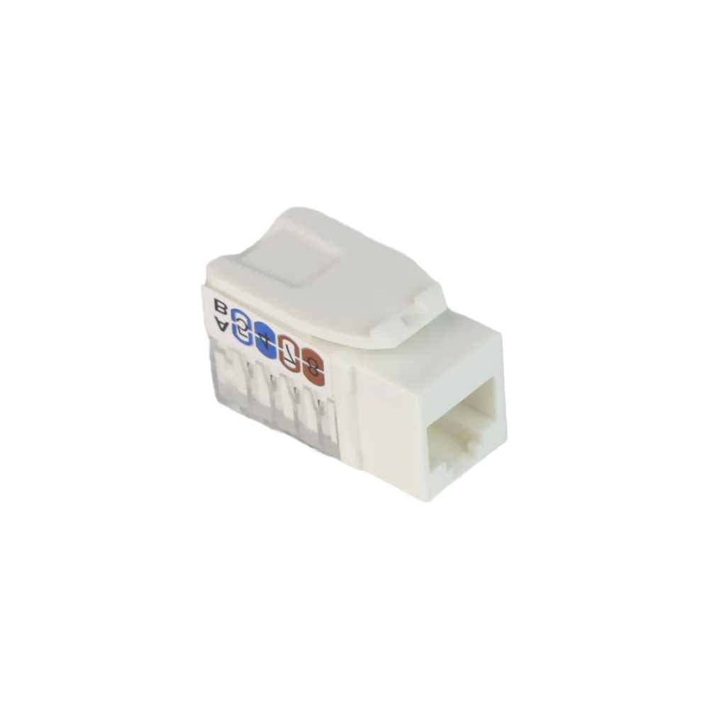 Custom 90 Degree RJ45 Keystone Jack - Cat5e/6 UTP Connector for Structured Cabling Systems