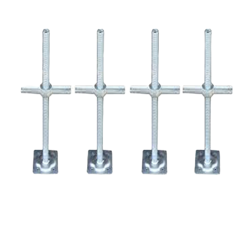 Factory Direct Scaffolding Base Jack with Solid and Hollow Thread Options for Safety