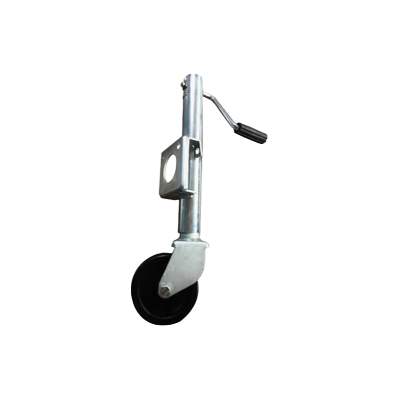 American Style Round Tube Trailer Jack 6 Inch Wheel 1200lbs Loading Weight