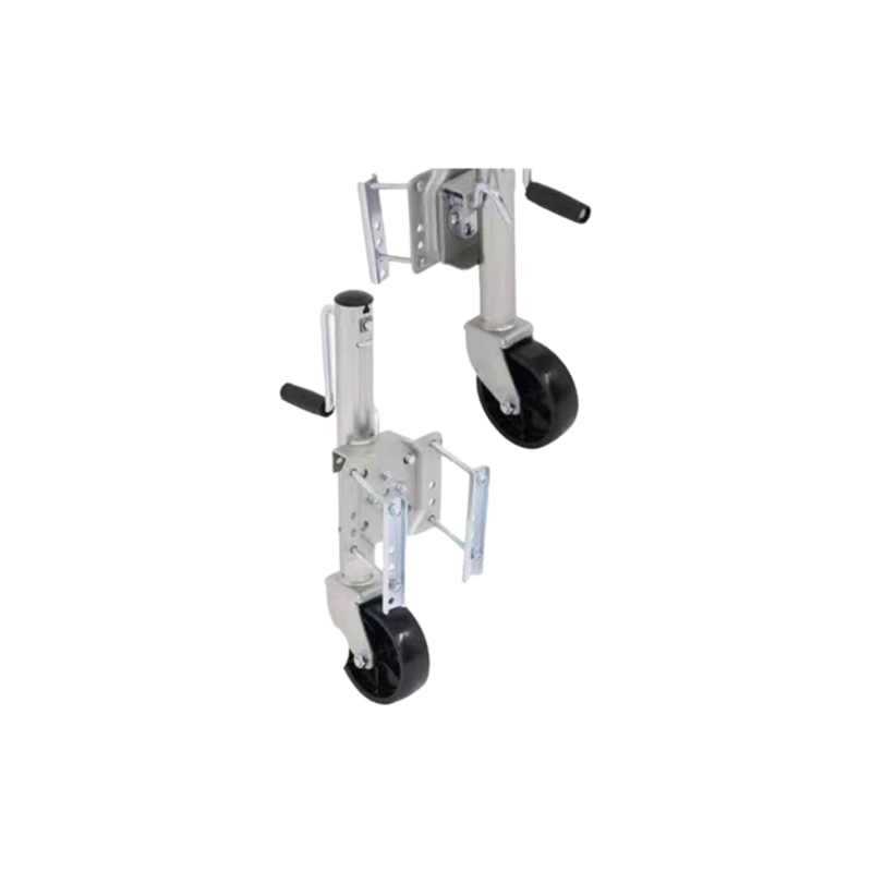 American Style Round Tube Trailer Jack 6 Inch Wheel 1200lbs Loading Weight