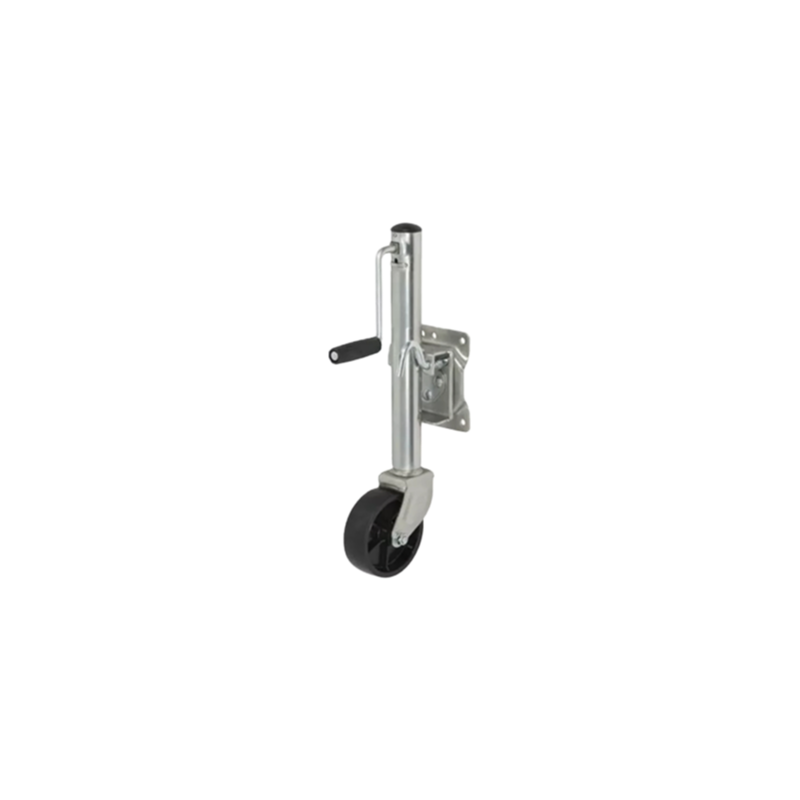American Style Round Tube Trailer Jack 6 Inch Wheel 1200lbs Loading Weight