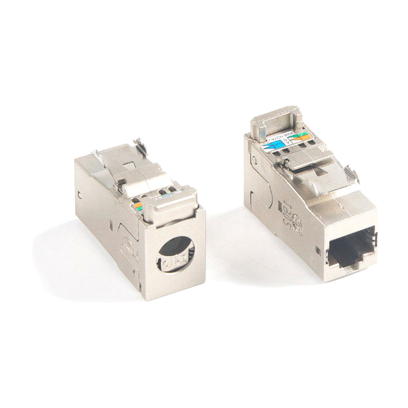 Industrial-Grade Shielded Keystone Jacks for High-Speed Data Transmission - OEM Available
