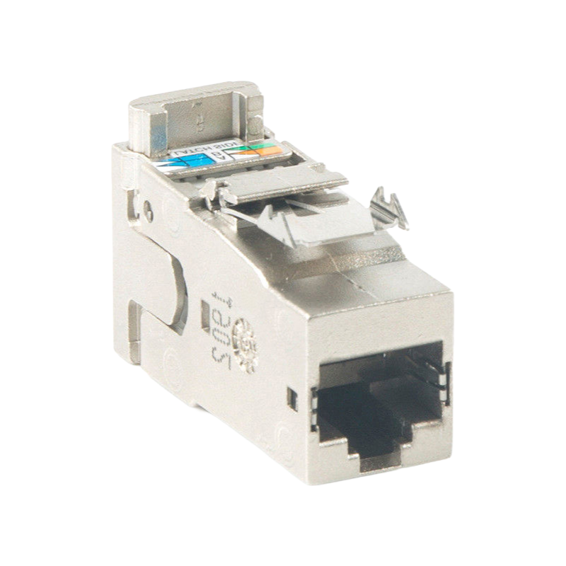 Industrial-Grade Shielded Keystone Jacks for High-Speed Data Transmission - OEM Available