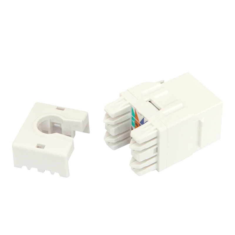Premium UTP RJ45 Keystone Jacks for High-Density Network Patch Panels - AMP Installation