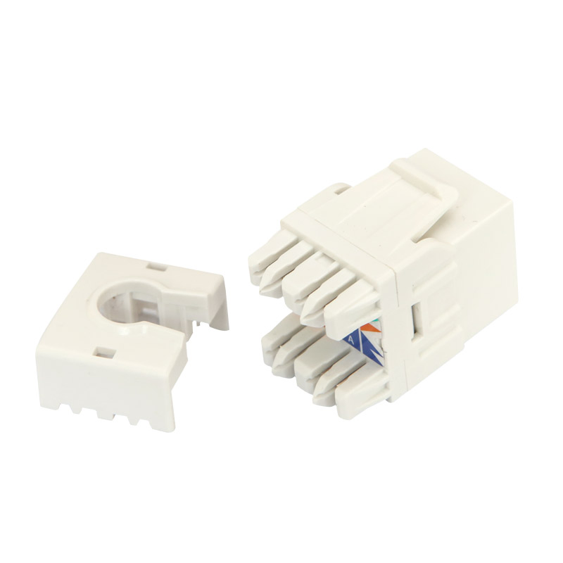 Premium UTP RJ45 Keystone Jacks for High-Density Network Patch Panels - AMP Installation
