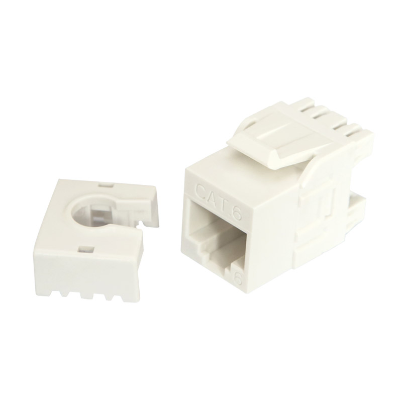 Premium UTP RJ45 Keystone Jacks for High-Density Network Patch Panels - AMP Installation