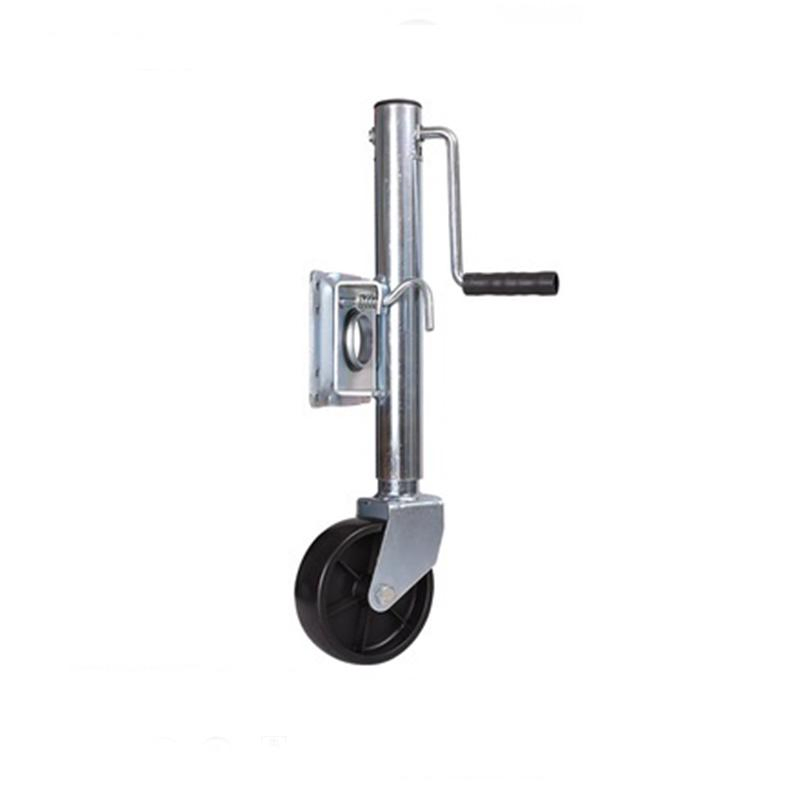 Customized Trailer Parts Heavy Duty Jack Jockey Wheel With Bracket Supplier