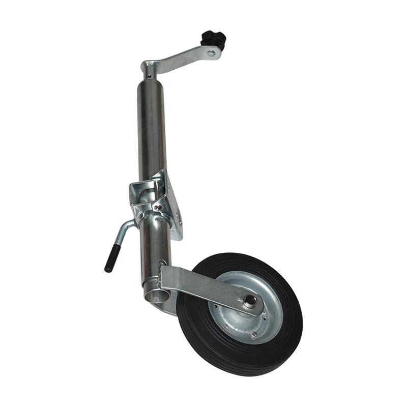 Customized Trailer Parts Heavy Duty Jack Jockey Wheel With Bracket Supplier