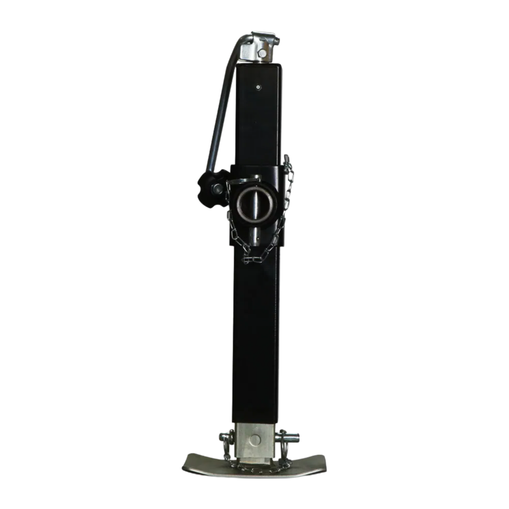 Factory Direct 7000lbs Capacity Square Tube Trailer Jack with Black Powder Coating