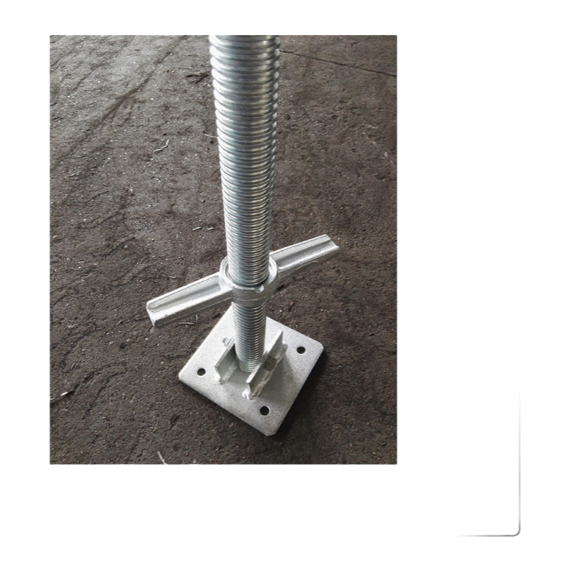 Adjustable U-Head Base Jack for Scaffolding - Solid/Hollow Q235 Steel Material
