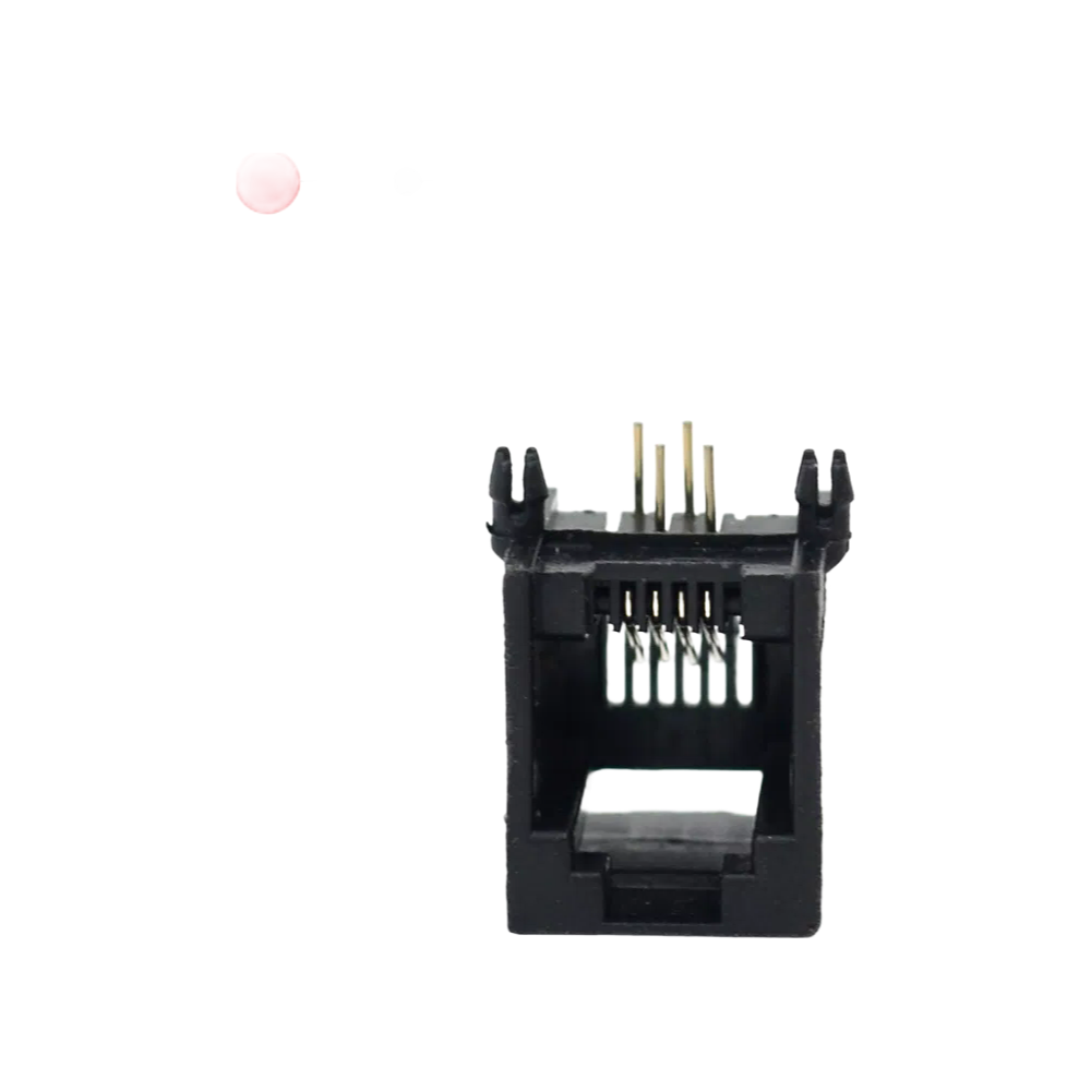 High Quality RJ11 6P4C Jack SM157 Model Telephone Connector ABS Material