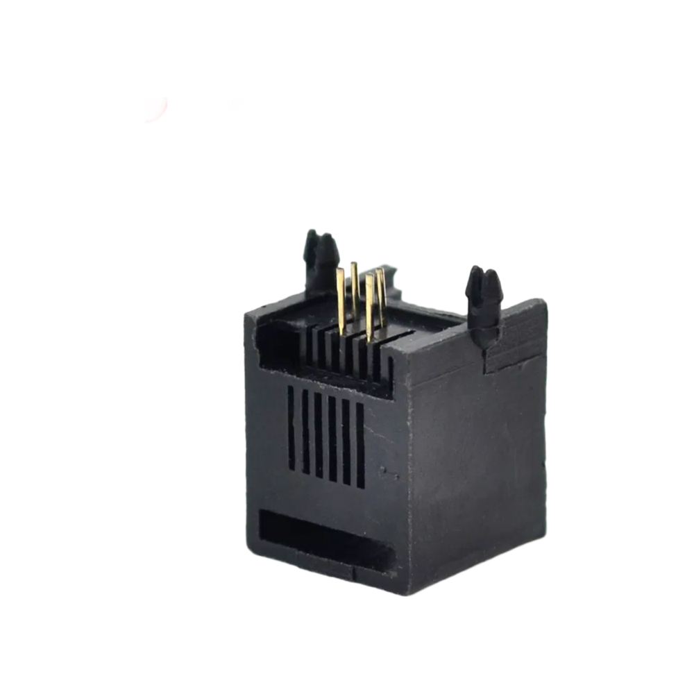 High Quality RJ11 6P4C Jack SM157 Model Telephone Connector ABS Material