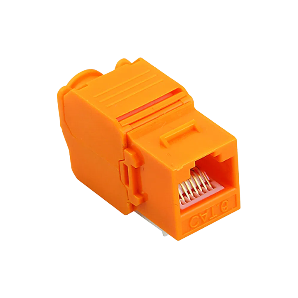 LE-K055 Toolless Keystone Jack 8P8C Modular Outlet for Ethernet Data Transmission