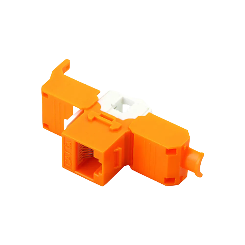 LE-K055 Toolless Keystone Jack 8P8C Modular Outlet for Ethernet Data Transmission