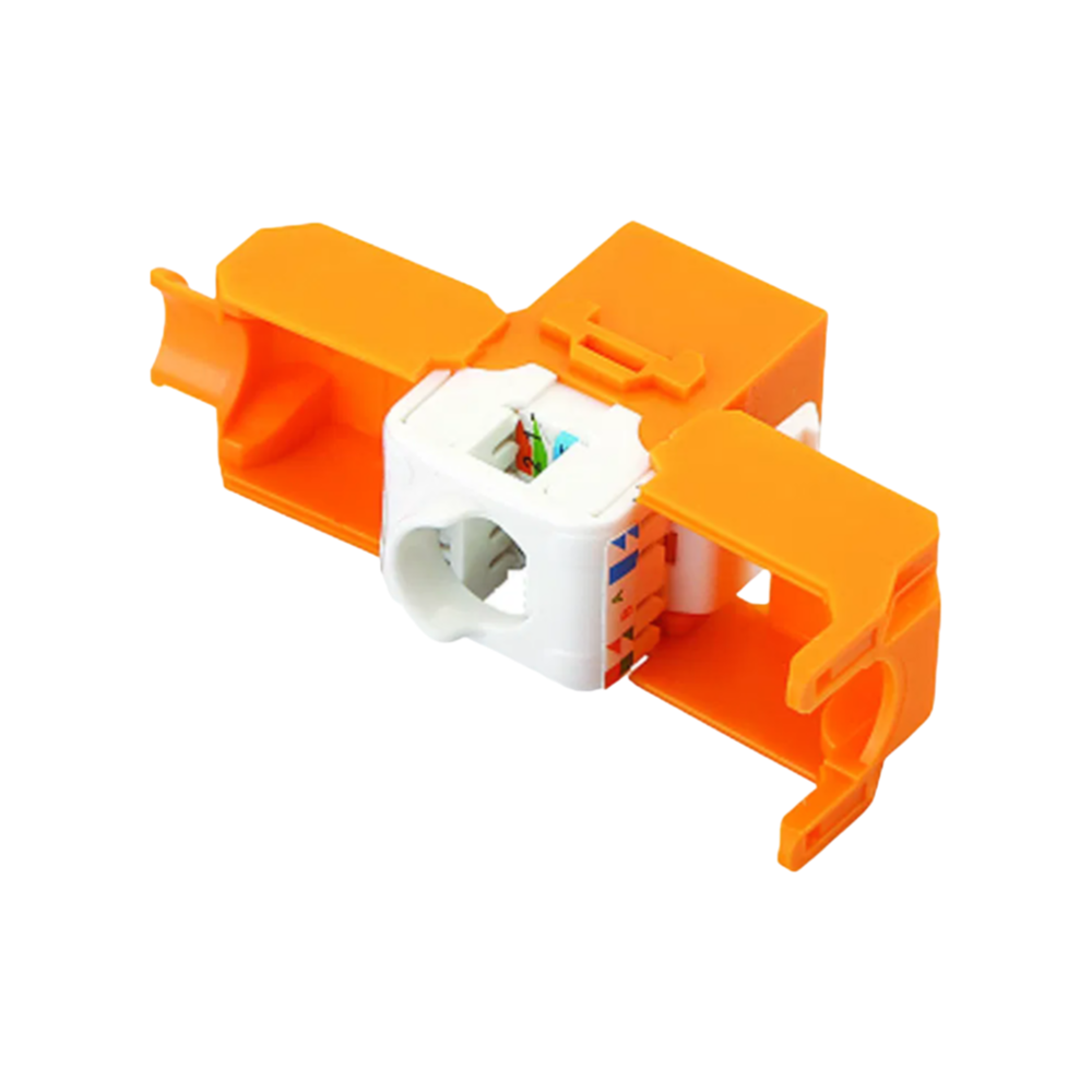 LE-K055 Toolless Keystone Jack 8P8C Modular Outlet for Ethernet Data Transmission