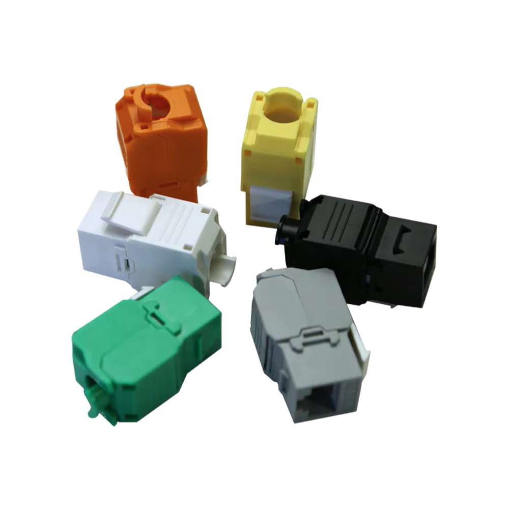 LE-K055 Toolless Keystone Jack 8P8C Modular Outlet for Ethernet Data Transmission