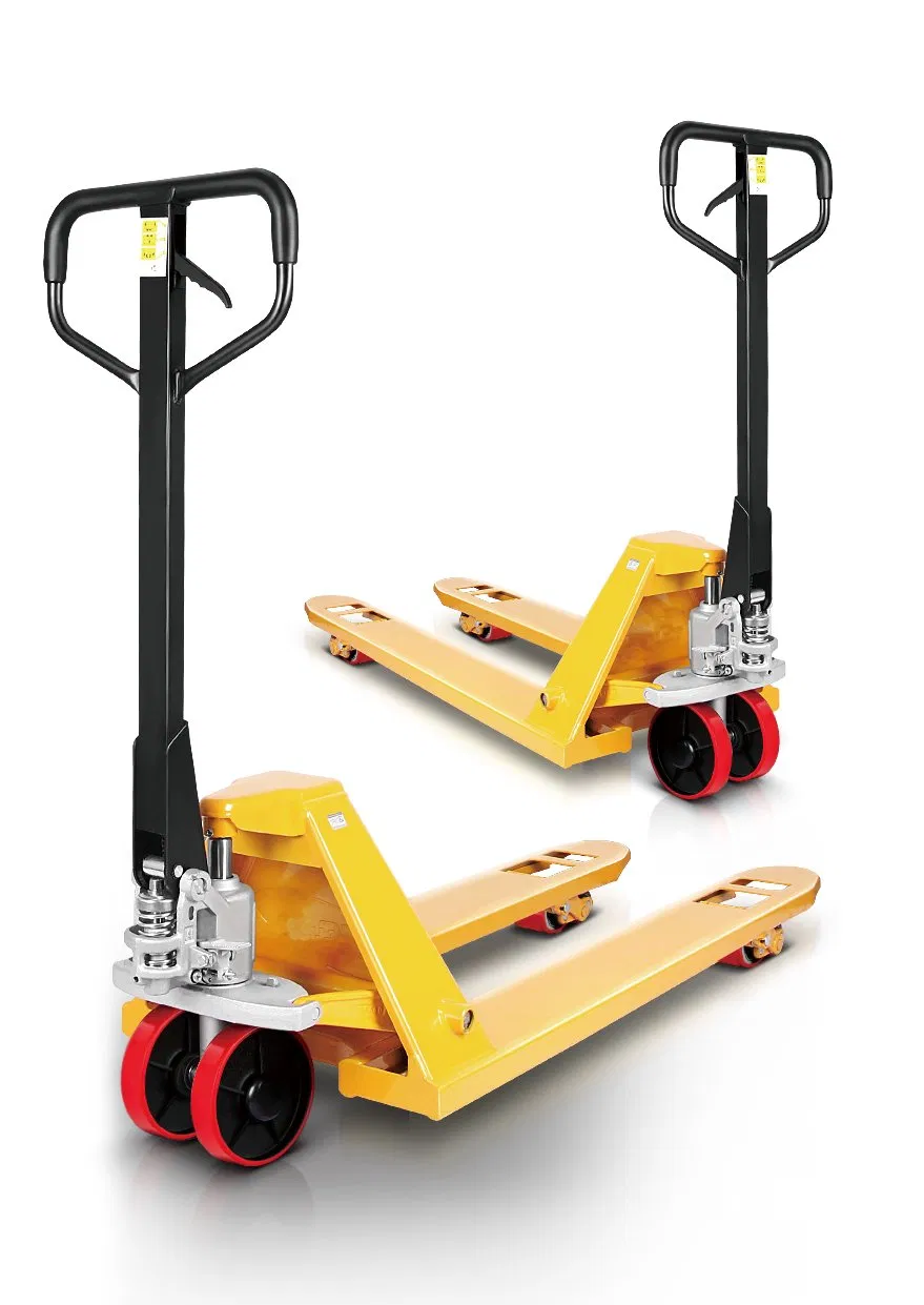High Capacity Manual Pallet Truck 1T-5T Load with Adjustable Fork Length for Warehouse Use