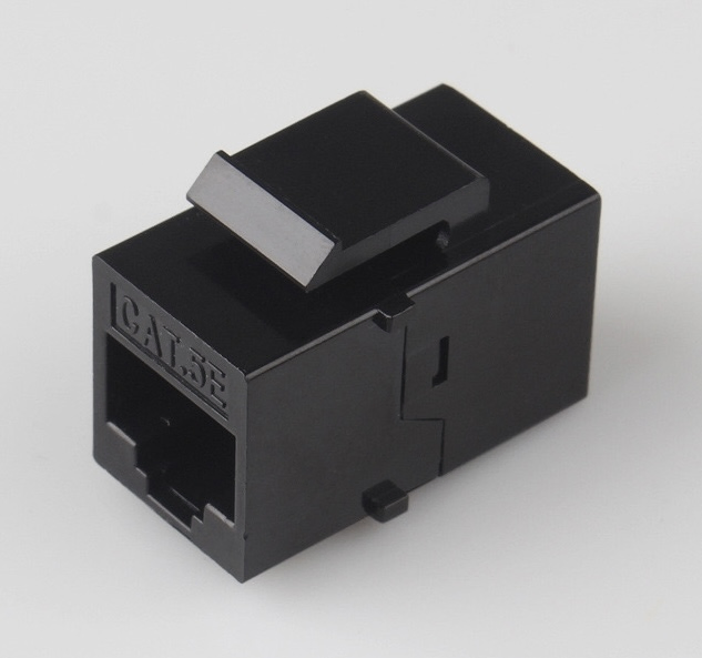 Factory Supply Cat5e Cat6 Keystone Jack Coupler with T568A/B Wiring Scheme for Data Transmission