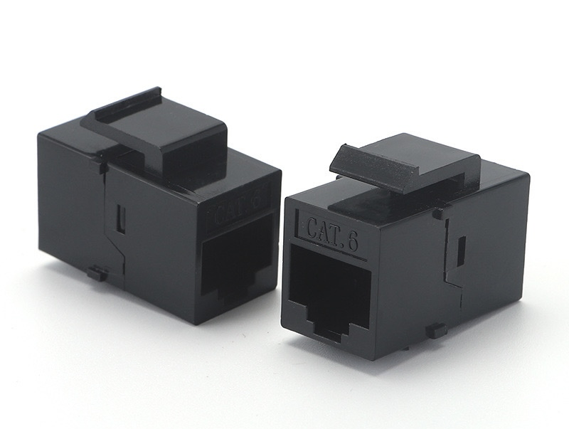 Factory Supply Cat5e Cat6 Keystone Jack Coupler with T568A/B Wiring Scheme for Data Transmission