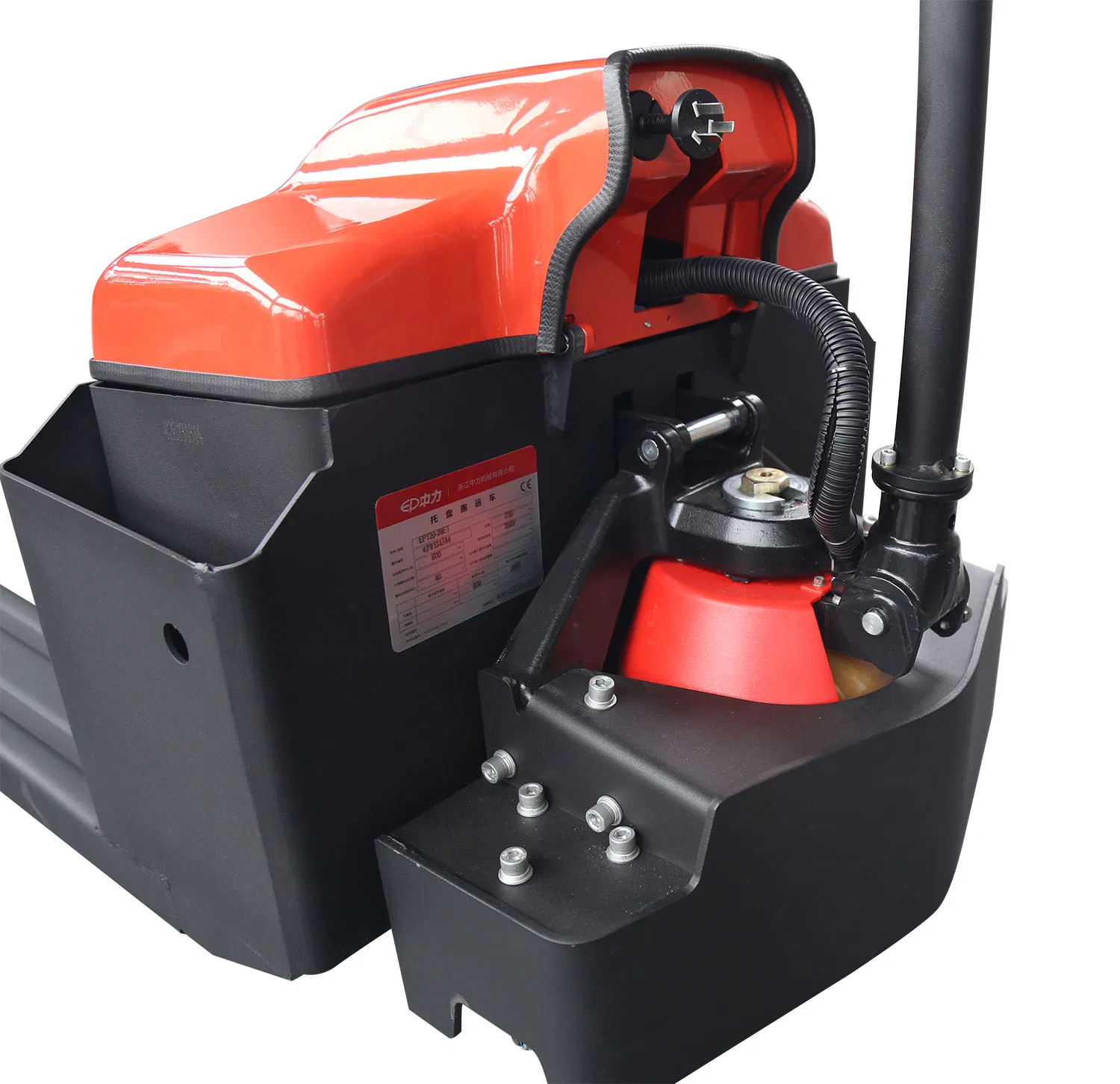 48V Heavy Duty Electric Pallet Truck 2000kg Capacity for Rough Terrains Warehouse Use