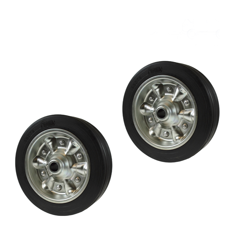 230mm Heavy-Duty PU/Steel Spare Wheel for Jockey Wheels - 750kg Load Capacity