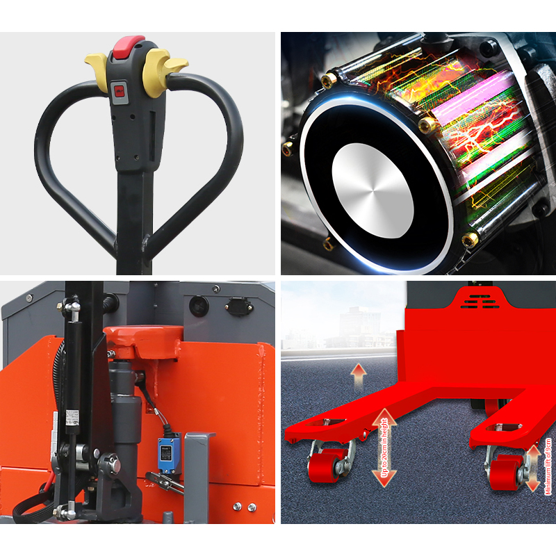Industrial Electric Pallet Jack with Lead/Lithium Battery Options for Warehouse Use