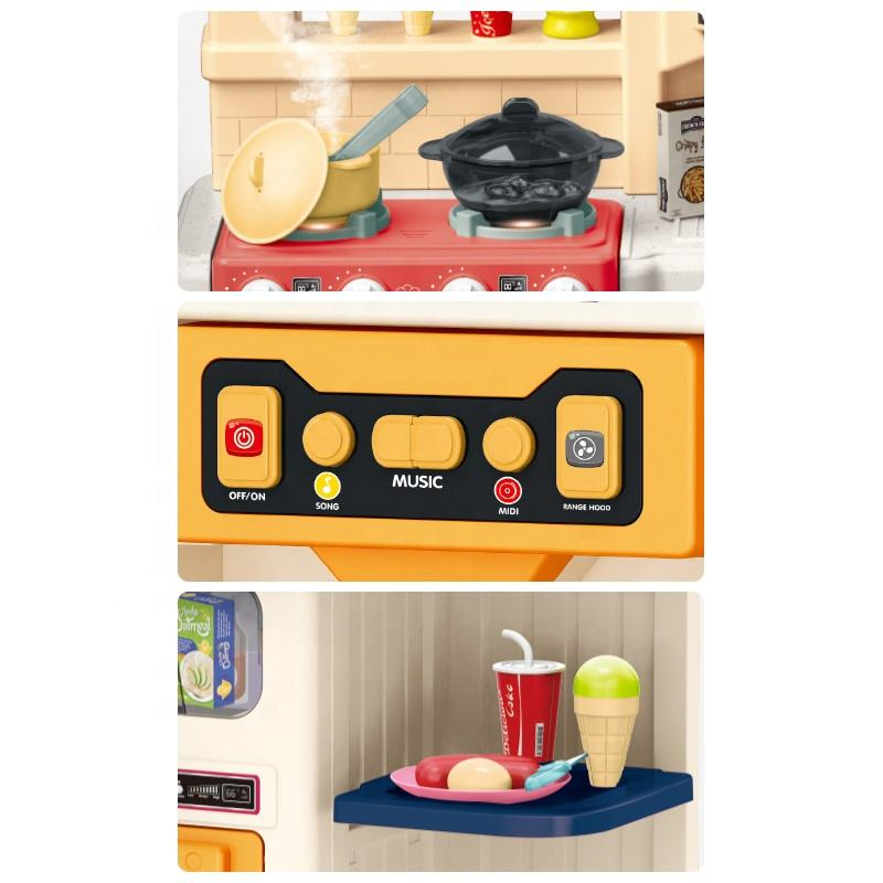 Educational Kitchen Role Play Toy Set 65pcs for Children Ages 3-7 - Manufacturer Direct