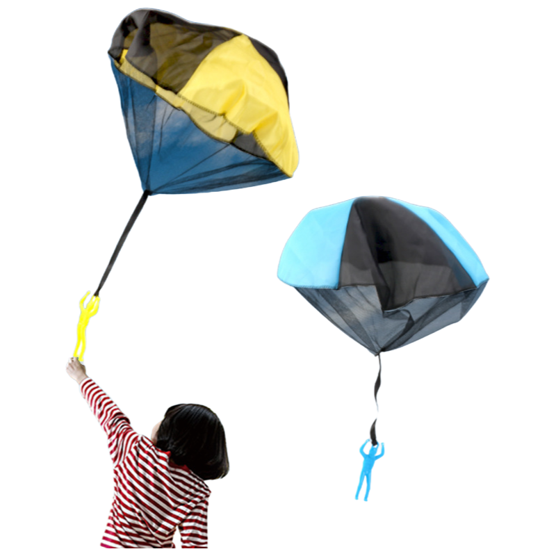 Custom Logo Plastic Parachute Toys for Outdoor Games and Kids Parties Factory Direct