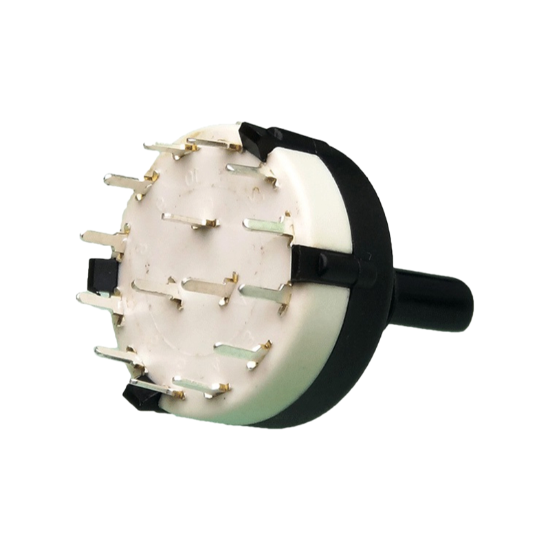 Durable Single Button Rotary Switch with 10,000 Cycles Life for Industrial Applications