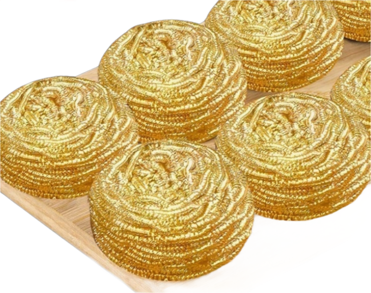 Custom Brass Wire Cleaning Ball Manufacturer - Stainless Steel 410 Material - OPP Bag Packing