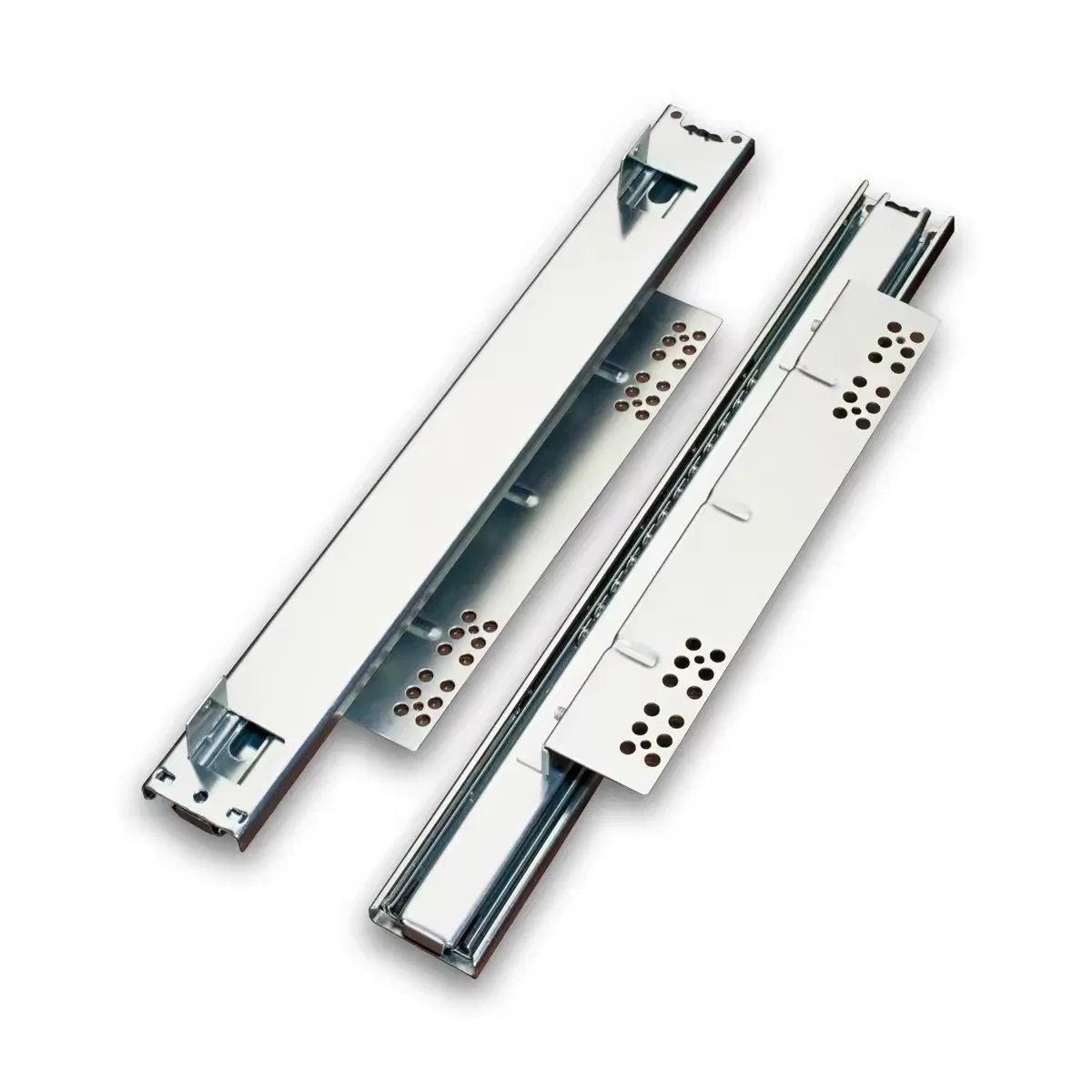 Custom 45mm Full Extension Telescopic Drawer Slides 35-45kg Load Capacity