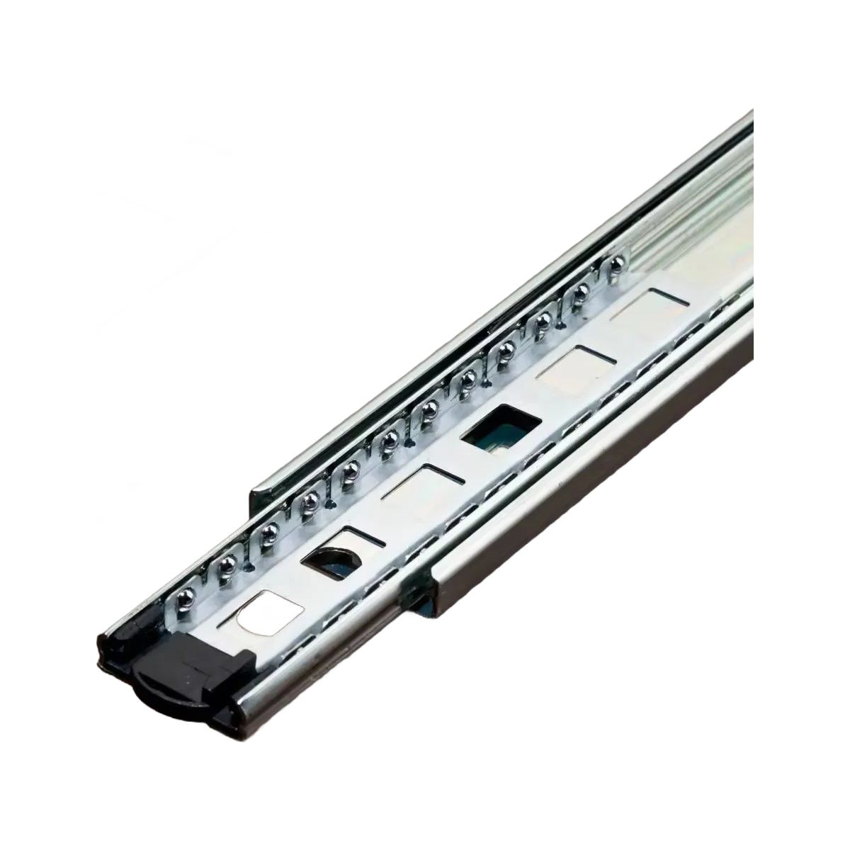 Custom 45mm Full Extension Telescopic Drawer Slides 35-45kg Load Capacity
