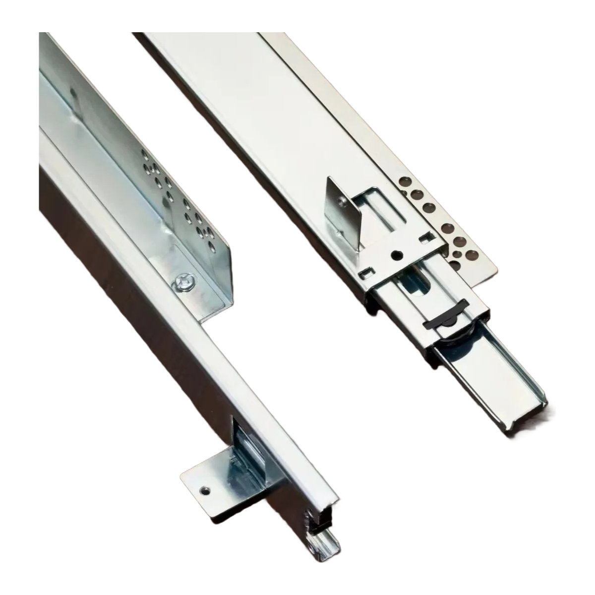Custom 45mm Full Extension Telescopic Drawer Slides 35-45kg Load Capacity