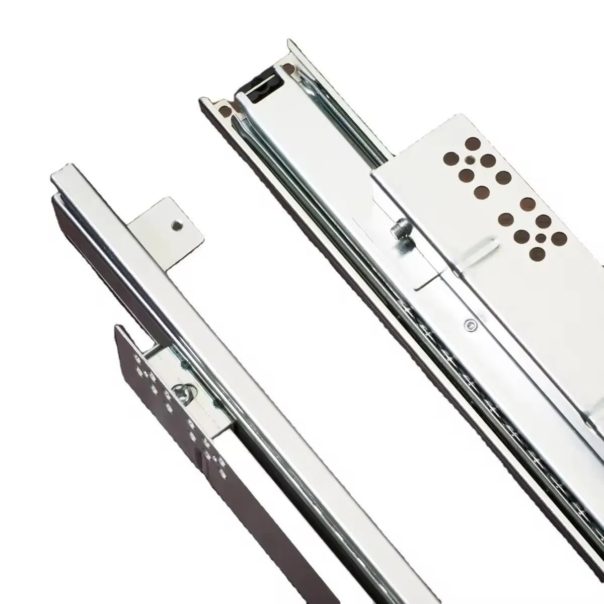 Custom 45mm Full Extension Telescopic Drawer Slides 35-45kg Load Capacity