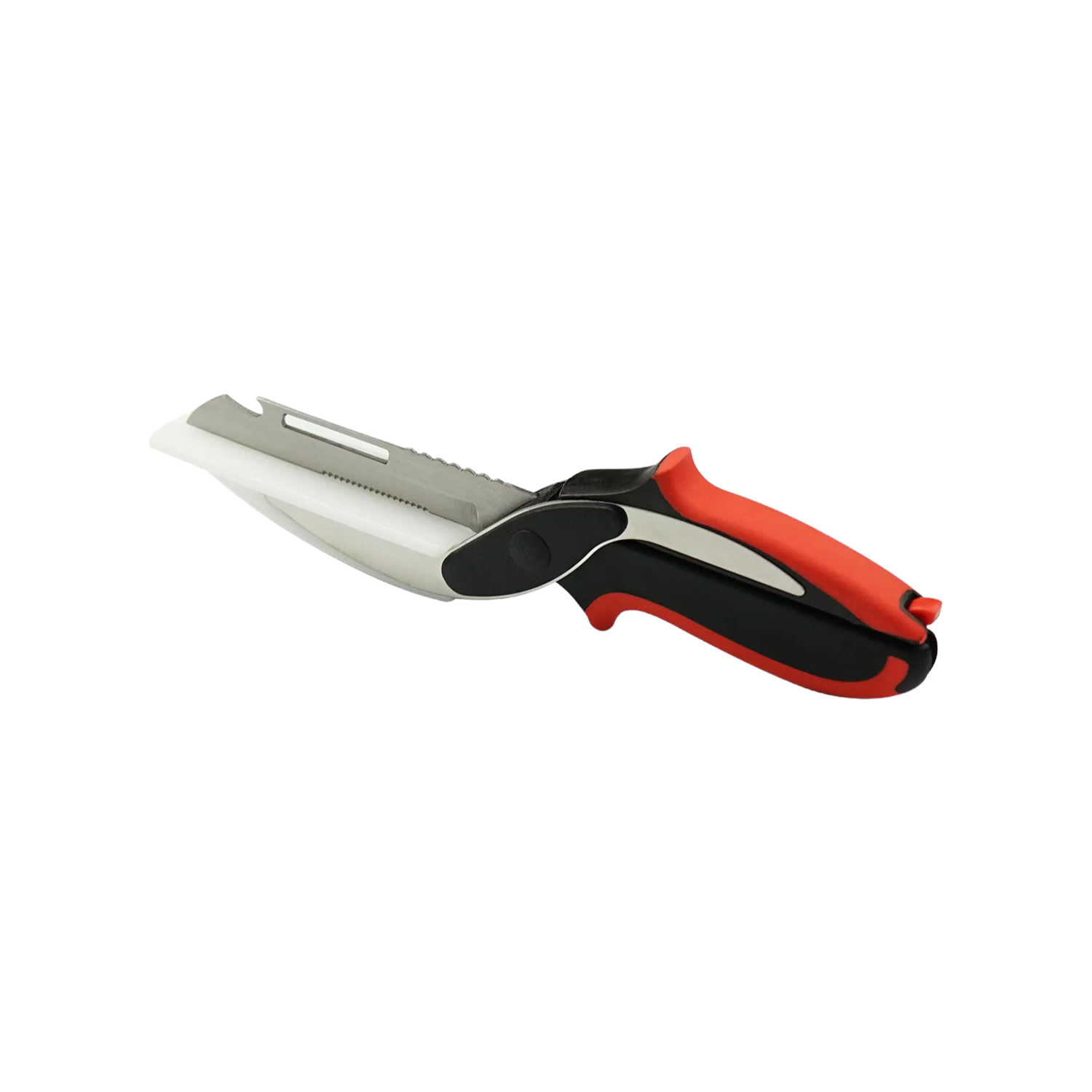 Stainless Steel Vegetable 2 in 1 Cutter Food Chopper with Rubber Handle for Kitchen Use
