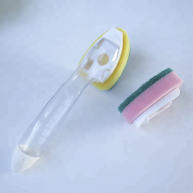 Custom OEM Kitchen Sponge Brush Set with Soap Dispenser - Bulk Order Supplier