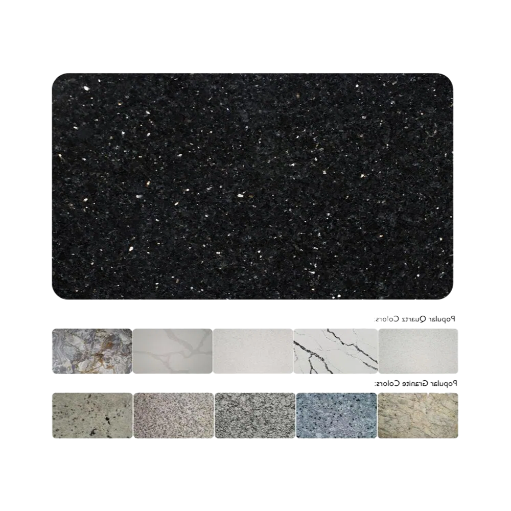 High-Quality Swan White Granite Countertop with Integrated Sink for Kitchen & Bathroom