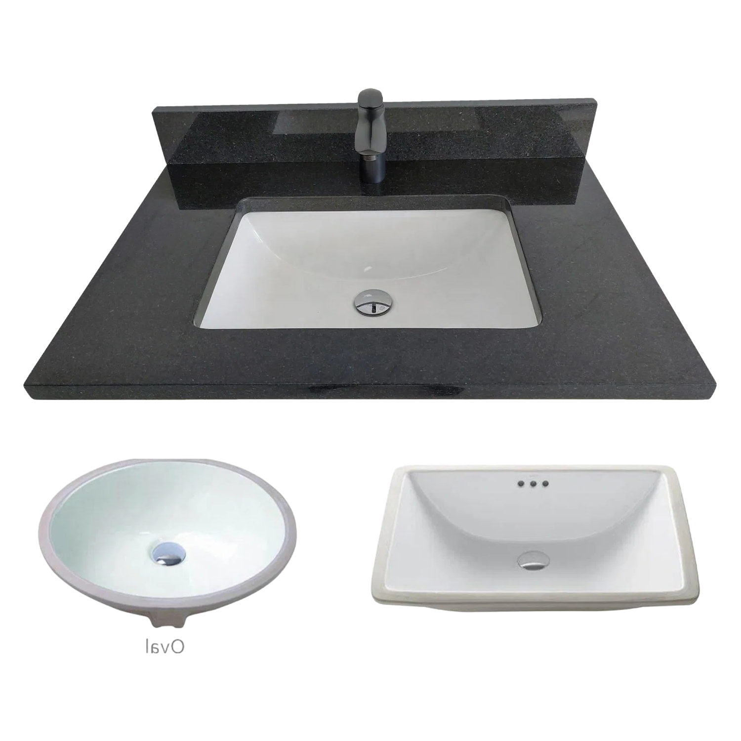 High-Quality Swan White Granite Countertop with Integrated Sink for Kitchen & Bathroom