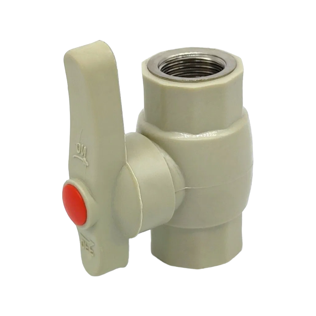 Factory Direct PPR Ball Valve with Hot Melt Welding Installation - Wall Mount Design