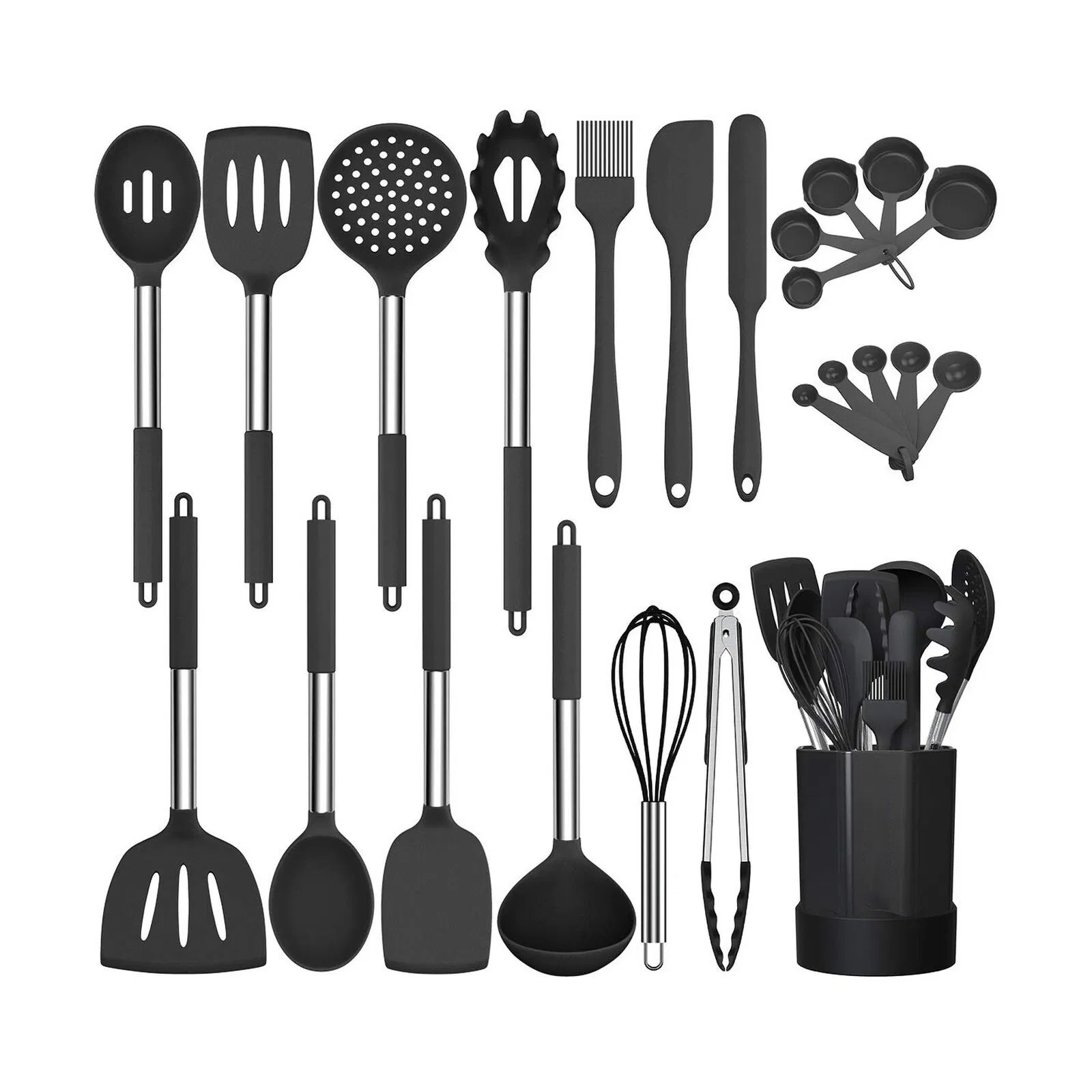 OEM/ODM Food Safe Silicone Utensil Set - Commercial Grade Dishwasher Safe Cooking Tools Collection
