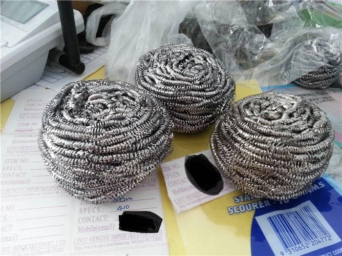 Bulk Supply Stainless Steel 410/430 Scrubbers for Industrial Kitchen Cleaning Equipment
