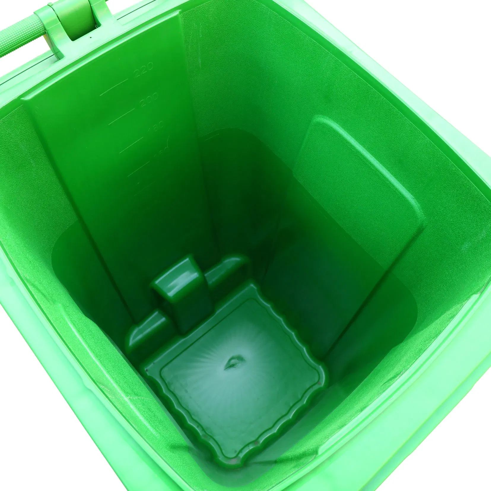 Eco-Friendly HDPE Public Waste Bin - Durable Outdoor Dustbin with Rubber Wheels (240L/360L)