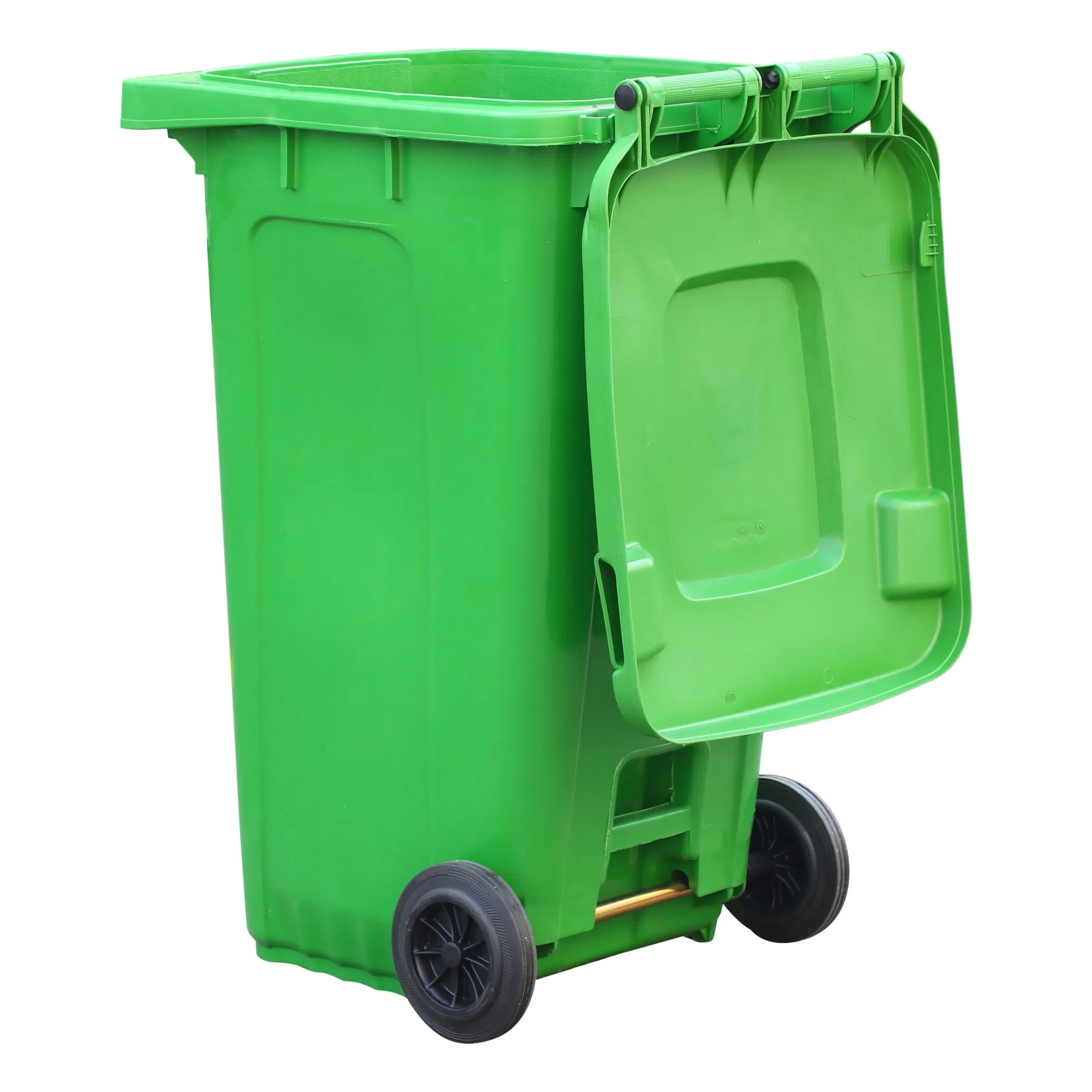Eco-Friendly HDPE Public Waste Bin - Durable Outdoor Dustbin with Rubber Wheels (240L/360L)