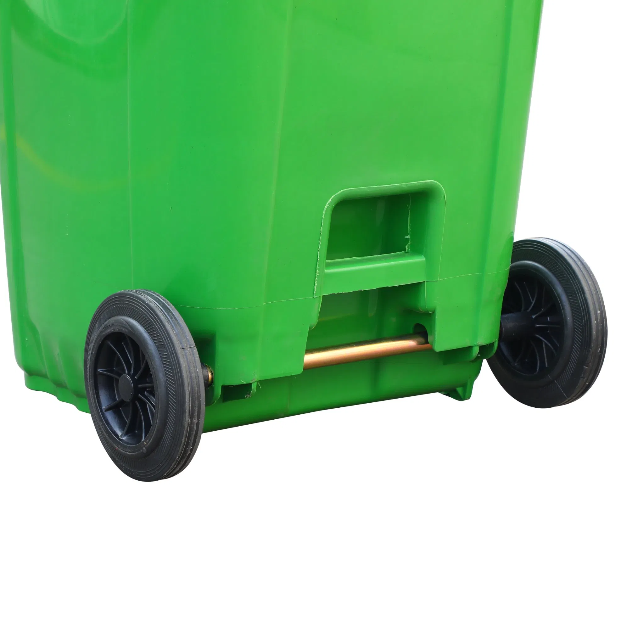 Eco-Friendly HDPE Public Waste Bin - Durable Outdoor Dustbin with Rubber Wheels (240L/360L)