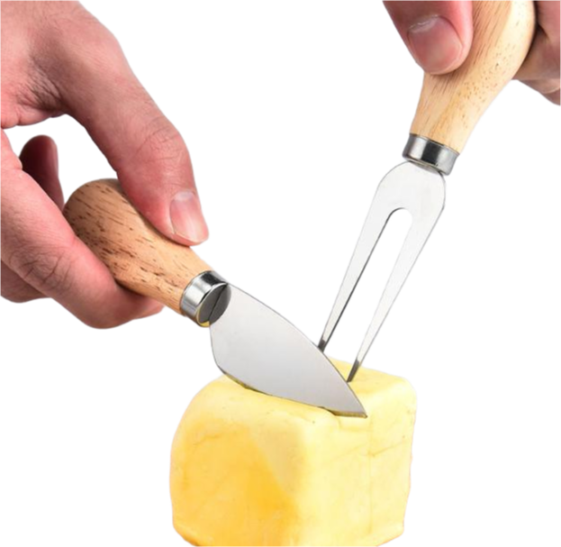 Premium Bamboo Cheese Board Set with Stainless Steel Knives - Customizable Charcuterie Platter