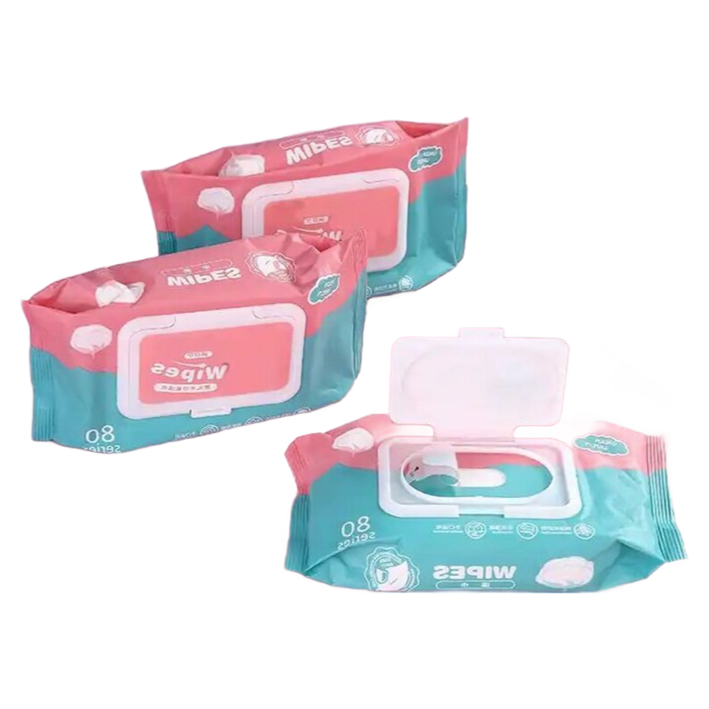 Eco-Friendly Spunlace Non-Woven Wet Wipes with Aloe Vera Extract for Sensitive Skin