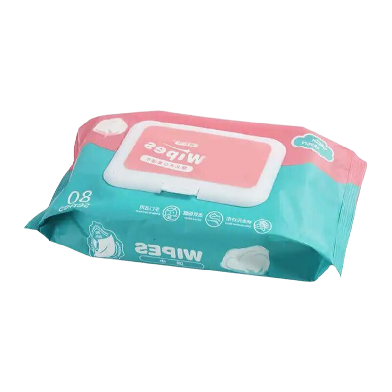Eco-Friendly Spunlace Non-Woven Wet Wipes with Aloe Vera Extract for Sensitive Skin