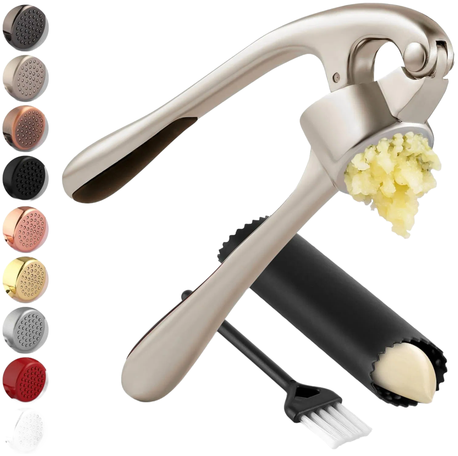 Heavy Duty Stainless Steel Garlic Press & Ginger Mincer Set Dishwasher Safe