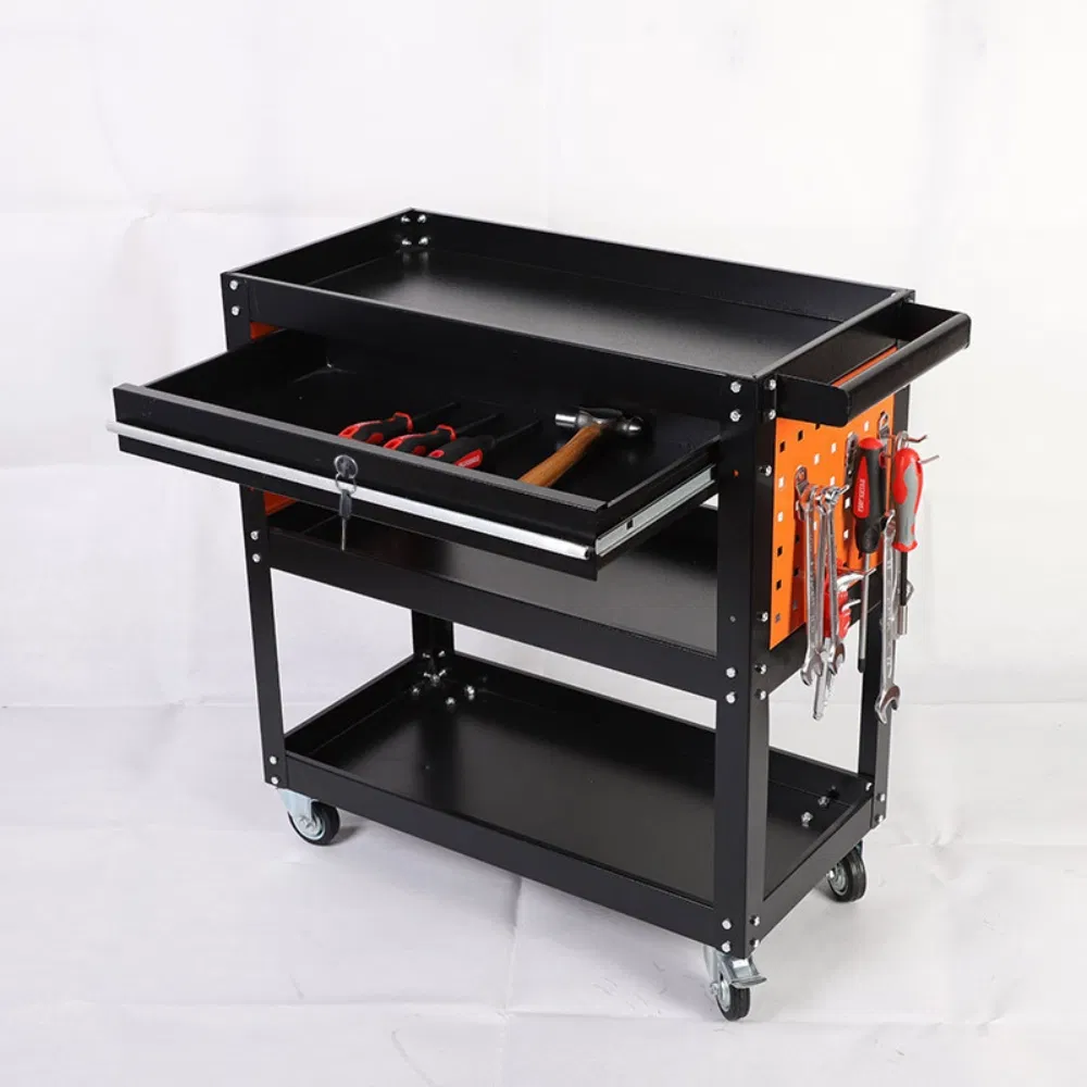 Professional Tool Storage Cart with Anti-Corrosion Coating and Smooth Wheels